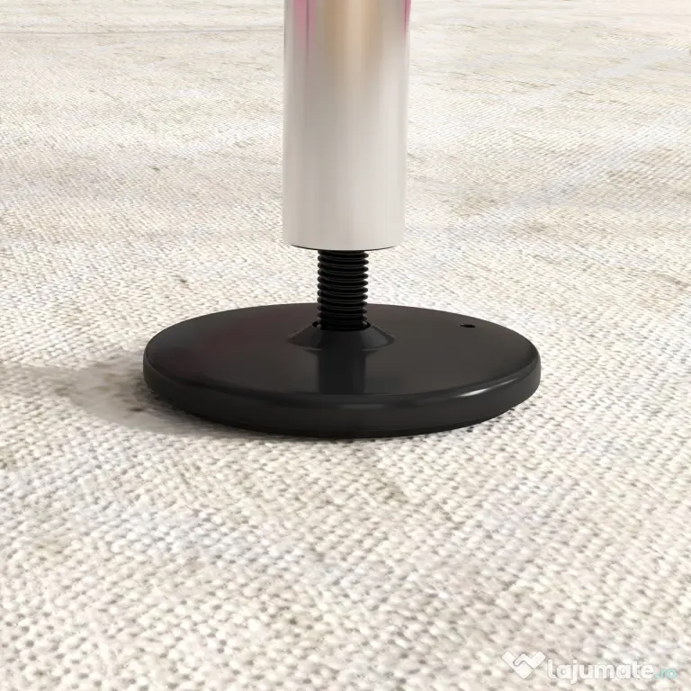 HOMCOM Paralele, Bară de Antrenament cu Înălțime Reglabilă cu 2 Inele și Covoare Antiderapante, 148x105x88-128 cm, Roz | Aosom Romania
