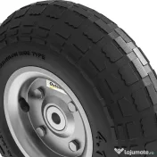 Outsunny Set de 2 anvelope pneumatice de schimb, cu alezaj de 16 mm pentru cărucior de grădină, roabă și cărucior de transport 
