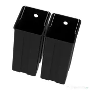 HOMCOM Coș de gunoi cu 2 compartimente de 15L, cu pedală și capac silențios, din oțel inoxidabil și PP, 40x34,8x47,5 cm 