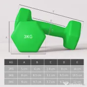 SPORTNOW Set de haltere cu suport, 3 perechi de greutăți de 2 x 1 kg, 2 x 3 kg, 2 x 5 kg, Multicolor | Aosom Romania