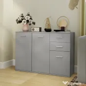 HOMCOM Dulap 3uși+2sertare gri 106x35x76 | Aosom Romania 