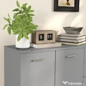 HOMCOM Dulap 3uși+2sertare gri 106x35x76 | Aosom Romania 