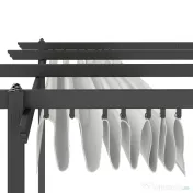 Outsunny Pergolă Retractabilă cu Structură din Aluminiu, Copertină de Soare pentru Grădină sau Terasă, 390x390x223 cm, Alb | Aosom Romania 