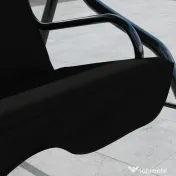 Outsunny Balansoar de Grădină 3 Locuri cu Acoperiș Reglabil și Perne Moi din Poliester, Capacitate 240 kg, 170x110x153 cm, Negru | Aosom Romania 