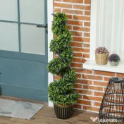 HOMCOM Set de Două Plante Artificiale Lavandă 90cm | Aosom Romania