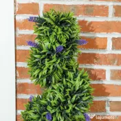 HOMCOM Set de Două Plante Artificiale Lavandă 90cm | Aosom Romania