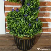 HOMCOM Set de Două Plante Artificiale Lavandă 90cm | Aosom Romania