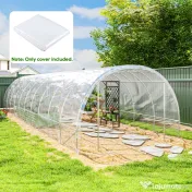 Outsunny Acoperiș pentru Seră 6x10m din PP Anti UV și Impermeabil Transparent | Aosom Romania
