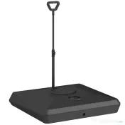 Outsunny Bază pentru Umbrelă de Soare cu Sistem de Umplere, Roți Ajustabile și Mâner Reglabil, 95x95x117 cm, Negru | Aosom Romania 