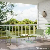 Outsunny Ratan Verde Balcon | Aosom Romania 