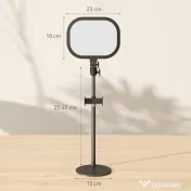 HOMCOM Lampă LED reglabilă: 5 culori, 10 niveluri, memorie – birou/dormitor. 