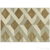 HOMCOM Covor Modern pentru Living și Sufragerie, Hipoalergenic și Lavabil cu Efect 3D, 230x160 cm, Galben