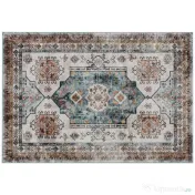 HOMCOM Covor Vintage Antiderapant și Lavabil cu Fir Scurt pentru Living și Dormitor, 230x160 cm, Multicolor