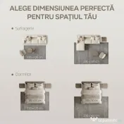HOMCOM Covor Vintage Antiderapant și Lavabil cu Fir Scurt pentru Living și Dormitor, 230x160 cm, Multicolor