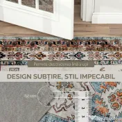 HOMCOM Covor Vintage Antiderapant și Lavabil cu Fir Scurt pentru Living și Dormitor, 230x160 cm, Multicolor