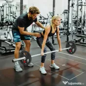 SPORTNOW Set Discuri de 5kg cu gaură de 5cm și trei mânere, din oțel și plastic negru | Aosom Romania