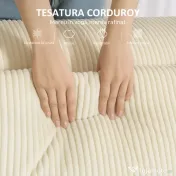 HOMCOM Canapea 3 Locuri Extra Profundă 65 cm, Modulară Fără Structură cu Perne Groase, Cotiere Largi și 2 Perne, Sofá Modern din Catifea pentru Living și Sufragerie, Bej | Aosom Romania
