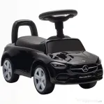 AIYAPLAY Mașinuță Electrică pentru Copii Licență Mercedes Benz cu Claxon și Spațiu Portaoggetti, 65x28x39 cm, Negru | Aosom Romania