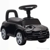 AIYAPLAY Mașinuță Electrică pentru Copii Licență Mercedes Benz cu Claxon și Spațiu Portaoggetti, 65x28x39 cm, Negru | Aosom Romania 