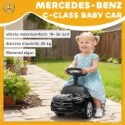AIYAPLAY Mașinuță Electrică pentru Copii Licență Mercedes Benz cu Claxon și Spațiu Portaoggetti, 65x28x39 cm, Negru | Aosom Romania 