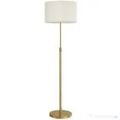 HOMCOM Lampă de Podea cu Telecomandă și Luminozitate Reglabilă 3000K-6000K, Abajur din Material Textil, Auriu | Aosom Romania