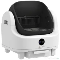 PawHut Ladă de Gunoi Autopropulsată pentru Pisici, Ladă Automată pentru Mai Multe Pisici, Design Deschis cu Senzori de Siguranță, Deodorant, Recipient Gunoi 8L, Saci de Gunoi, Silențioasă, pentru Pisici 1-5 kg | Aosom Romania
