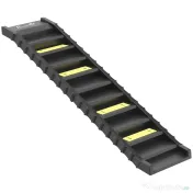 PawHut Rampă Pliabilă pentru Câini pentru Mașini și Paturi Înalte, Scară Portabilă cu 10 Trepte Antiderapante, Ușoară, Suportă Până la 68 kg, Negru | Aosom Romania 