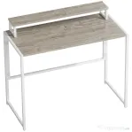 HOMCOM Birou Pliabil Economisitor de Spațiu cu Stand pentru Monitor Detașabil, 100x48x87,5 cm, Lemn