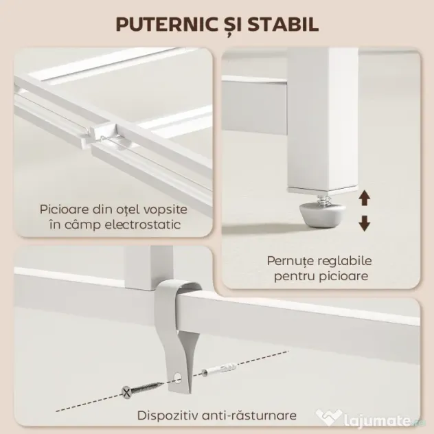 HOMCOM Masă Pliabilă Economisitoare de Spațiu cu Suport Detasabil pentru Monitor, 100x48x87,5 cm, Masă Portabilă pentru Birou, Casă și Studio, Culoare Lemn | Aosom Romania