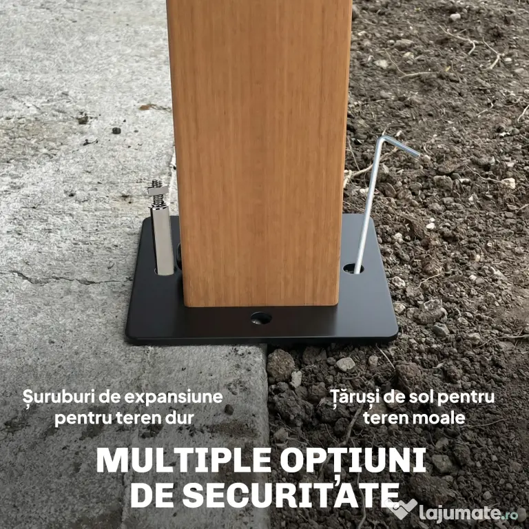 Outsunny Foișor 3 x 3.6 m, Acoperiș Dublu UPF50+ cu Plasă, Crem | Aosom Romania