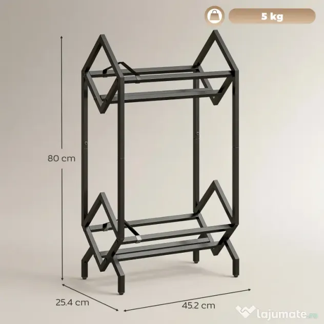 HOMCOM Organizator CD-uri pentru 50 CD-uri, Organizator Viniluri 2 Niveluri din Metal pentru DVD-uri, Cărți, Albume, Negru | Aosom Romania