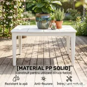 Outsunny Măsuță de Cafea, Măsuță Joasă din Rășină | Aosom Romania 