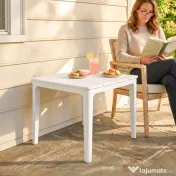Outsunny Măsuță de Cafea, Măsuță Joasă din Rășină | Aosom Romania 