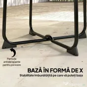 Outsunny Masă de Cafea Măsuță joasă din fier | Aosom Romania 