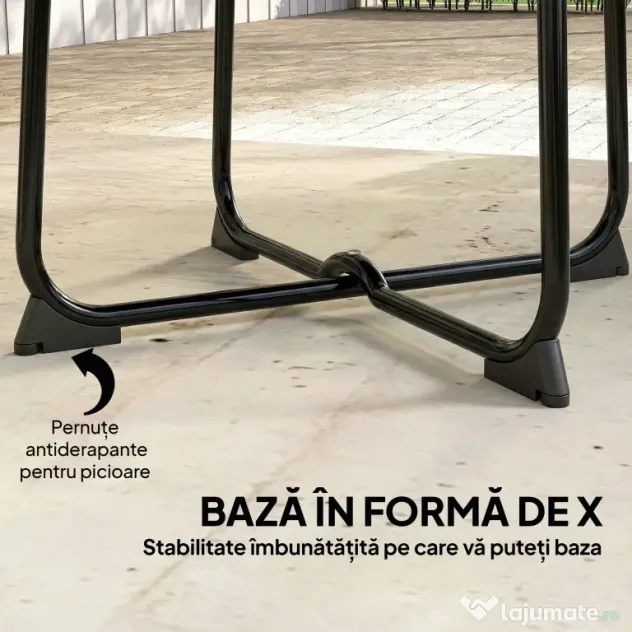 Outsunny Masă de Cafea Măsuță joasă din fier | Aosom Romania