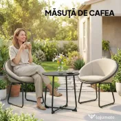 Outsunny Masă de Cafea Măsuță joasă din fier | Aosom Romania 