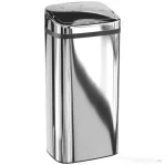 HOMCOM Coș de Gunoi Automat de 40L cu Senzor, Structură din Oțel, 33x25x70 cm, Argintiu