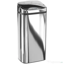 HOMCOM Coș de Gunoi Automat de 40L cu Senzor, Structură din Oțel, 33x25x70 cm, Argintiu