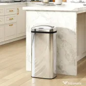 HOMCOM Cos de gunoi cu senzor 50L inox elegant | Aosom Romania
