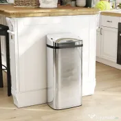 HOMCOM Cos de gunoi cu senzor 50L inox elegant | Aosom Romania 