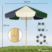 Outsunny terasă retro fals lemn | Aosom Romania 