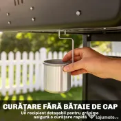 Outsunny Grătar cu plită din fontă | Aosom Romania