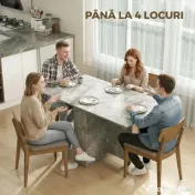 HOMCOM masă de dining, masă pliabilă economisire spațiu, masă economisire spațiu, masă extensibilă masă pliabilă masă economisire spațiu masă cu roți | Aosom Romania 