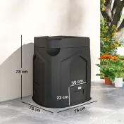 Outsunny biocompostieră bidon siloz composter | Aosom Romania 