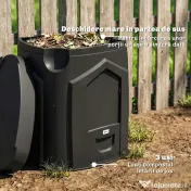 Outsunny biocompostieră bidon siloz composter | Aosom Romania 