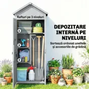 Outsunny căsuță dulap depozitare unelte exterior | Aosom Romania