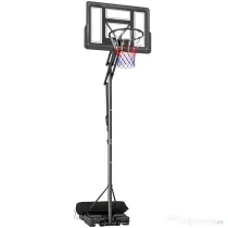 SPORTNOW Coș de Baschet Reglabil 235-305cm, Rezistent la Impact, Negru | Aosom Romania