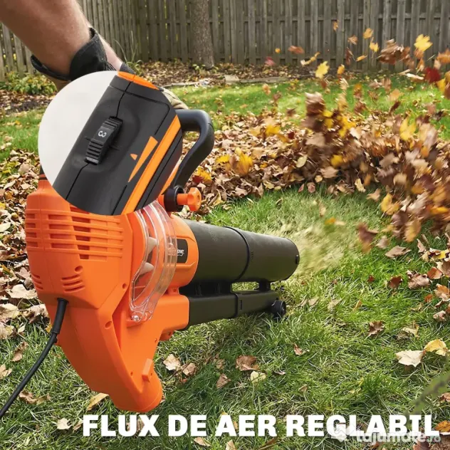 Outsunny 3-în-1 Suflantă, Aspirator, Tocător pentru Frunze 3000W, Ușor | Aosom Romania