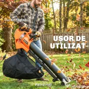 Outsunny 3-în-1 Suflantă, Aspirator, Tocător pentru Frunze 3000W, Ușor | Aosom Romania 