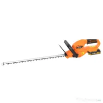 Outsunny Foarfecă de Tuns Gard Viu pe Baterie 18V, cu Baterie de 2Ah, Încărcător, Lamă Dublă de 51cm pentru Crengi, Arbuști și Ramuri, Portocaliu